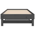Miniatyrbillede 10 af 11: Senge & sengeramme - Living daybed med udtræk 2x(90x200) cm massivt fyrretræ grå