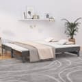 Miniatyrbillede 2 af 11: Senge & sengeramme - Living daybed med udtræk 2x(90x200) cm massivt fyrretræ grå
