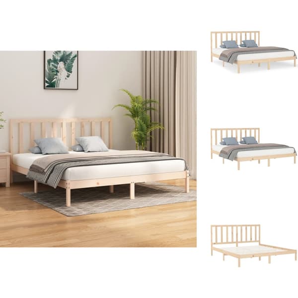 Senge & sengeramme - Living sengeramme 200x200 cm massivt træ