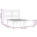 Miniatyrbillede 7 af 7: Senge & sengeramme - Living sengeramme 200x200 cm massivt fyrretræ sort