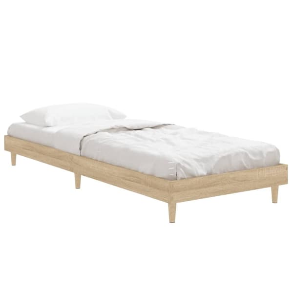 Senge & sengeramme - Living sengeramme 75x190 cm konstrueret træ sonoma-eg