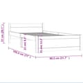 Miniatyrbillede 10 af 10: Senge & sengeramme - Living sengeramme 75x190 cm Small Single massivt træ hvid