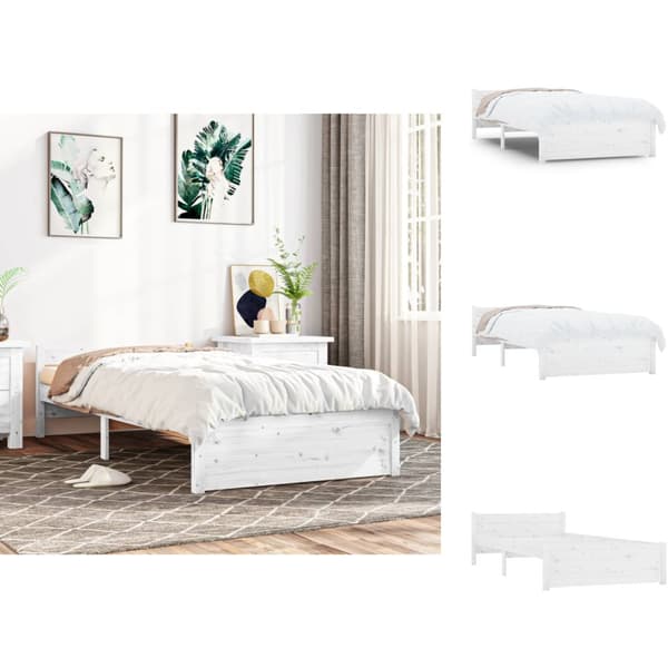 Senge & sengeramme - Living sengeramme 75x190 cm Small Single massivt træ hvid