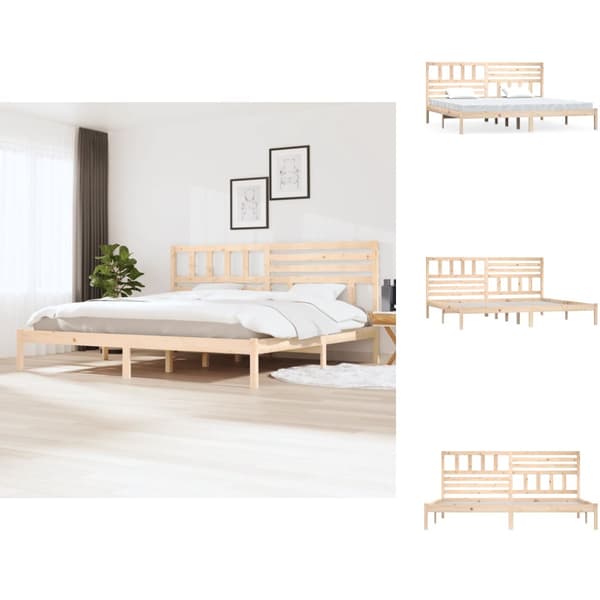 Senge & sengeramme - Living sengeramme 200x200 cm massivt fyrretræ