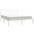 Miniatyrbillede 4 af 10: Senge & sengeramme - Living sengeramme med sengegavl 160x200 cm metal hvid
