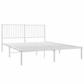 Miniatyrbillede 5 af 10: Senge & sengeramme - Living sengeramme med sengegavl 160x200 cm metal hvid