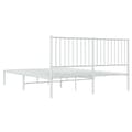 Miniatyrbillede 8 af 10: Senge & sengeramme - Living sengeramme med sengegavl 160x200 cm metal hvid