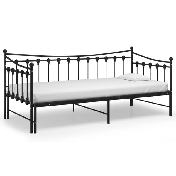 Senge & sengeramme - Living sengestel til udtræksseng 90x200 cm metal sort