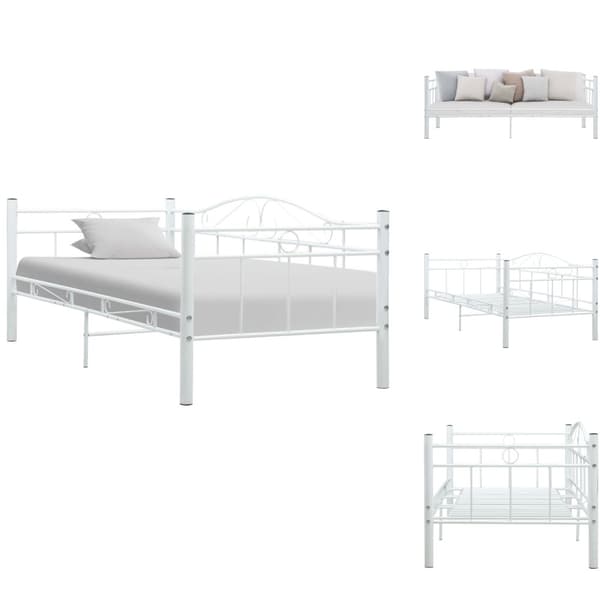 Senge & sengeramme - Living stel til daybed 90x200 cm metal hvid