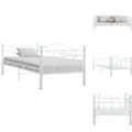 Miniatyrbillede 1 af 7: Senge & sengeramme - Living stel til daybed 90x200 cm metal hvid
