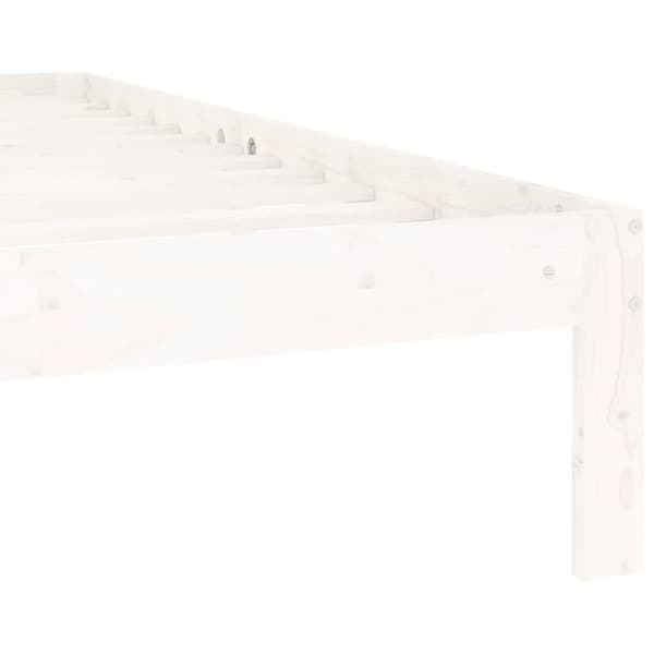 Senge & sengeramme - Living sengeramme 140x200 cm massivt fyrretræ hvid