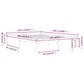 Miniatyrbillede 9 af 9: Senge & sengeramme - Living sengeramme 140x200 cm massivt fyrretræ hvid