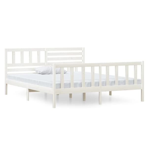 Senge & sengeramme - Living sengeramme 140x190 cm massivt træ hvid
