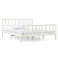 Miniatyrbillede 3 af 10: Senge & sengeramme - Living sengeramme 140x190 cm massivt træ hvid