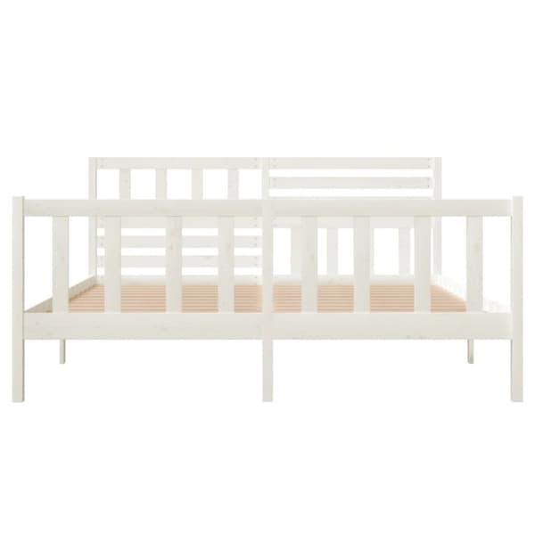 Senge & sengeramme - Living sengeramme 140x190 cm massivt træ hvid