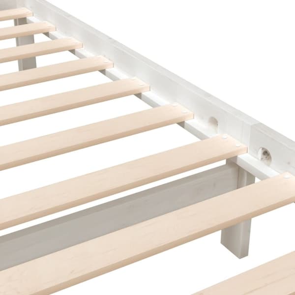Senge & sengeramme - Living sengeramme 140x190 cm massivt træ hvid