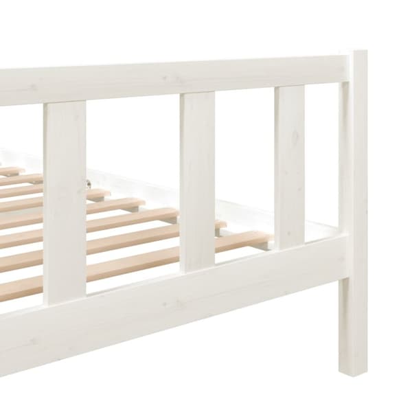Senge & sengeramme - Living sengeramme 140x190 cm massivt træ hvid