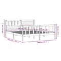 Miniatyrbillede 10 af 10: Senge & sengeramme - Living sengeramme 140x190 cm massivt træ hvid
