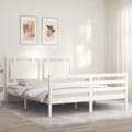 Miniatyrbillede 5 af 11: Senge & sengeramme - Living sengeramme med sengegavl 160x200 cm massivt træ hvid