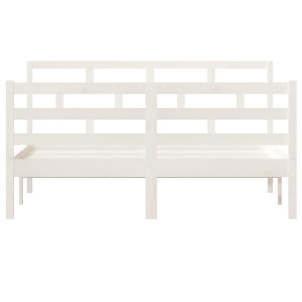 Sängyt & sängynrungot - Living Sängynrunko valkoinen täysi mänty 140x190 cm