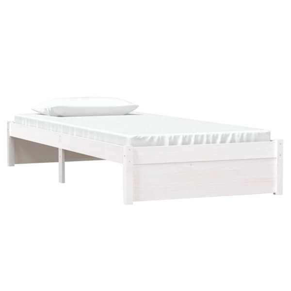 Sängar & sängramar - Living Sängram vit massivt trä 90x190 cm
