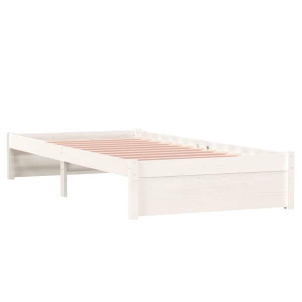 Sängar & sängramar - Living Sängram vit massivt trä 90x190 cm