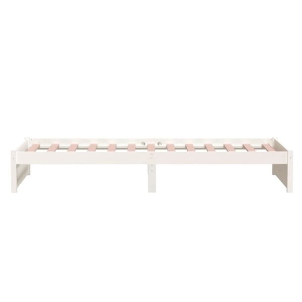 Sängar & sängramar - Living Sängram vit massivt trä 90x190 cm