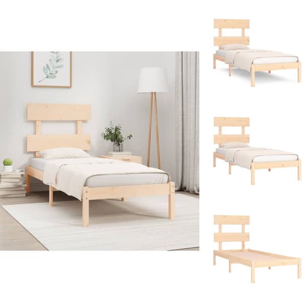 Senge & sengeramme - Living sengeramme 90x190 cm massivt træ