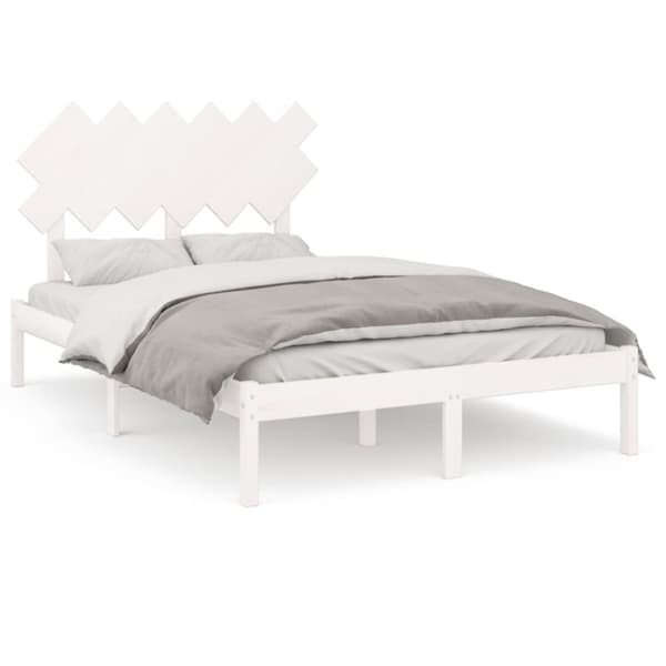 Sängar & sängramar - Living Sängram massiv furu 120x190 cm vit