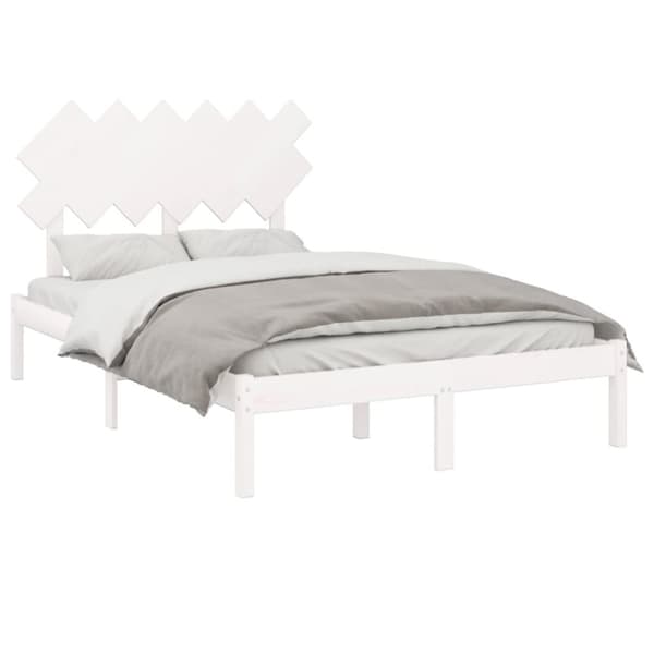 Sängar & sängramar - Living Sängram massiv furu 120x190 cm vit