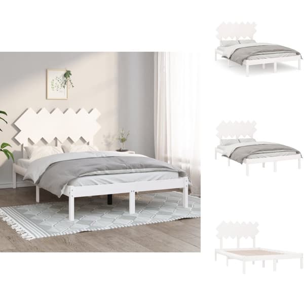 Sängar & sängramar - Living Sängram massiv furu 120x190 cm vit