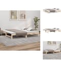 Miniatyrbillede 1 af 11: Senge & sengeramme - Living daybed med udtræk 2x(100x200) cm massivt fyrretræ