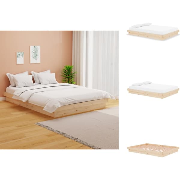Senge & sengeramme - Living sengeramme 135x190 cm massivt træ