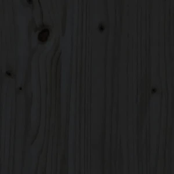 Senge & sengeramme - Living sengeramme 200x200 cm massivt fyrretræ sort