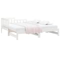 Miniatyrbillede 4 af 11: Senge & sengeramme - Living daybed med udtræk 2x(90x190) cm massivt fyrretræ hvid