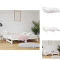 Miniatyrbillede 1 af 11: Senge & sengeramme - Living daybed med udtræk 2x(90x190) cm massivt fyrretræ hvid