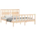 Miniatyrbillede 5 af 11: Senge & sengeramme - Living sengeramme med sengegavl 160x200 cm massivt træ