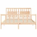 Miniatyrbillede 7 af 11: Senge & sengeramme - Living sengeramme med sengegavl 160x200 cm massivt træ