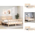 Miniatyrbillede 1 af 11: Senge & sengeramme - Living sengeramme med sengegavl 160x200 cm massivt træ