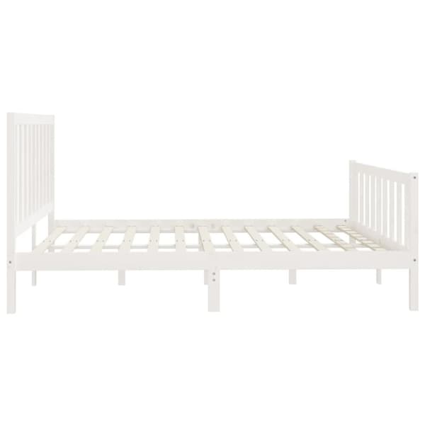 Senge & sengeramme - Living sengeramme 200x200 cm massivt træ hvid