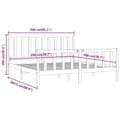Miniatyrbillede 9 af 9: Senge & sengeramme - Living sengeramme 200x200 cm massivt træ hvid