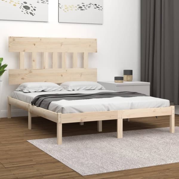 Senge & sengeramme - Living sengeramme 120x190 cm massivt træ