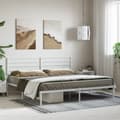 Miniatyrbillede 4 af 11: Senge & sengeramme - Living sengeramme med sengegavl 180x200 cm metal hvid