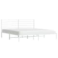 Miniatyrbillede 5 af 11: Senge & sengeramme - Living sengeramme med sengegavl 180x200 cm metal hvid