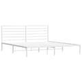 Miniatyrbillede 6 af 11: Senge & sengeramme - Living sengeramme med sengegavl 180x200 cm metal hvid