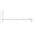 Miniatyrbillede 8 af 11: Senge & sengeramme - Living sengeramme med sengegavl 180x200 cm metal hvid