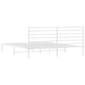 Miniatyrbillede 9 af 11: Senge & sengeramme - Living sengeramme med sengegavl 180x200 cm metal hvid