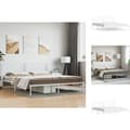 Miniatyrbillede 1 af 11: Senge & sengeramme - Living sengeramme med sengegavl 180x200 cm metal hvid