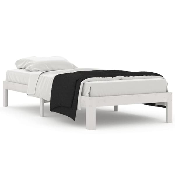 Senge & sengeramme - Living sengeramme 90x200 cm massivt fyrretræ hvid