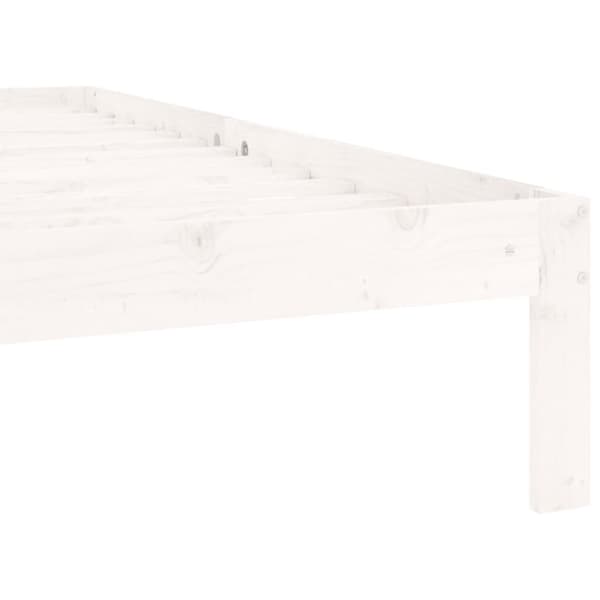 Senge & sengeramme - Living sengeramme 90x200 cm massivt fyrretræ hvid